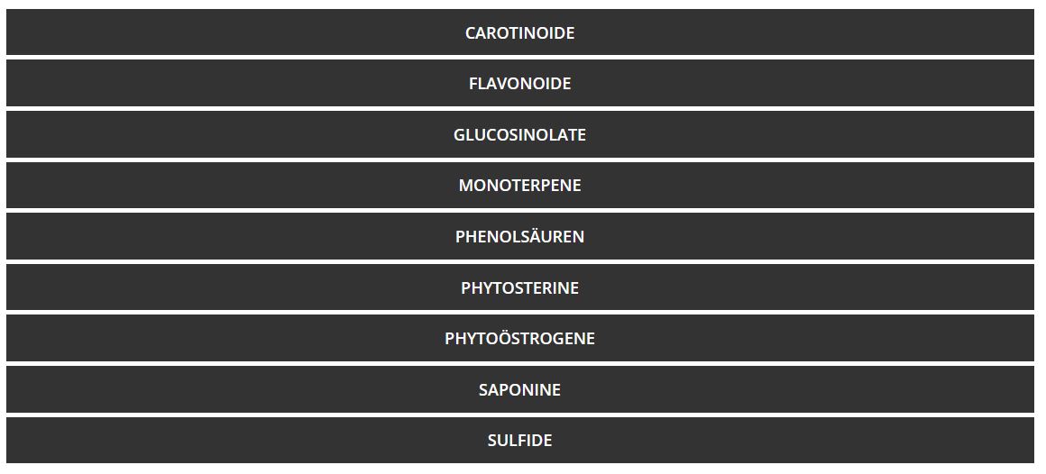Sekundäre Pflanzenstoffe